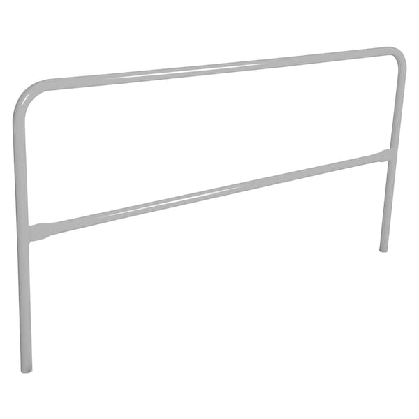 STEEL PIPE SAFETY RAILING 84 IN LENGTH SILVER